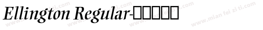 Ellington Regular字体转换